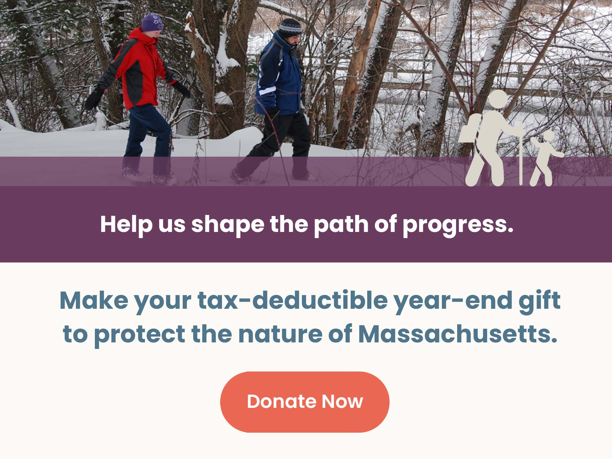 People walking in the snow